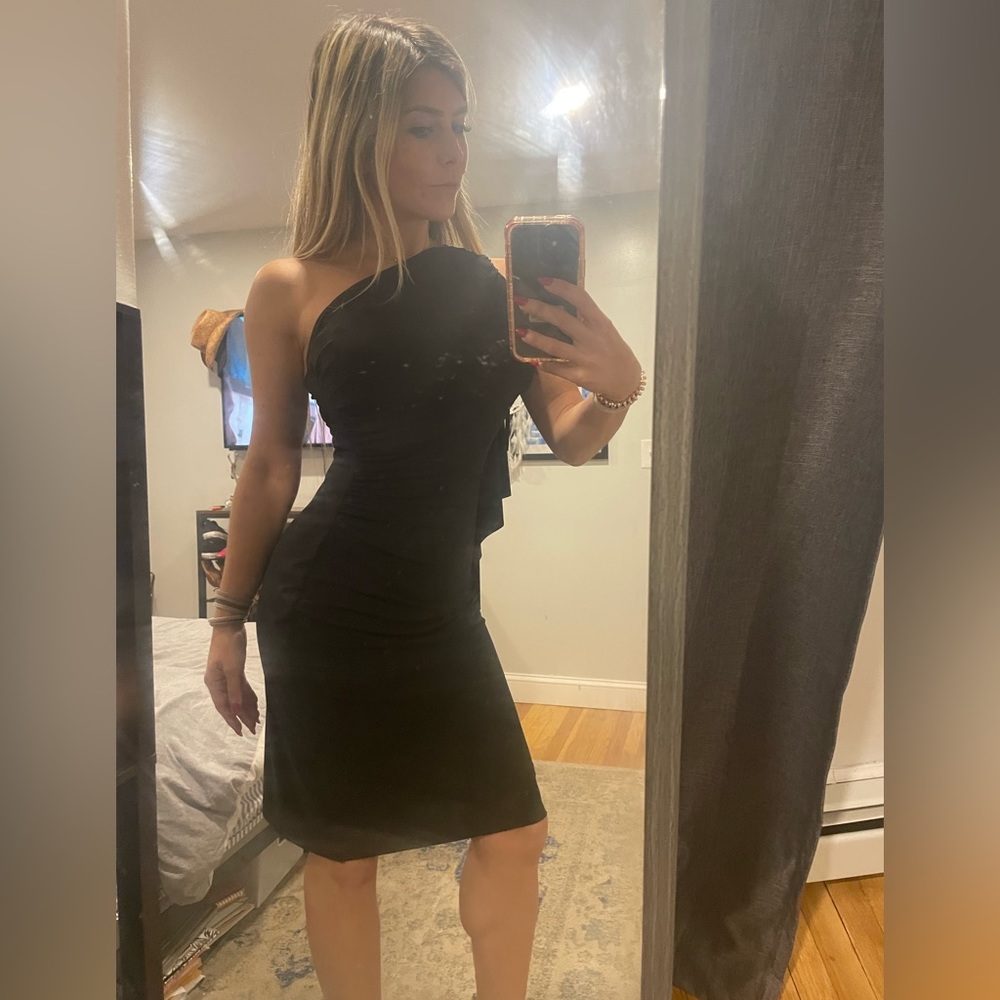 Ralph Lauren black midi dress